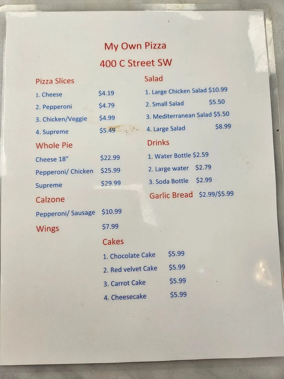 Menu 4