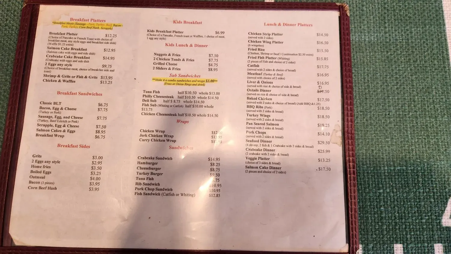 Menu 2