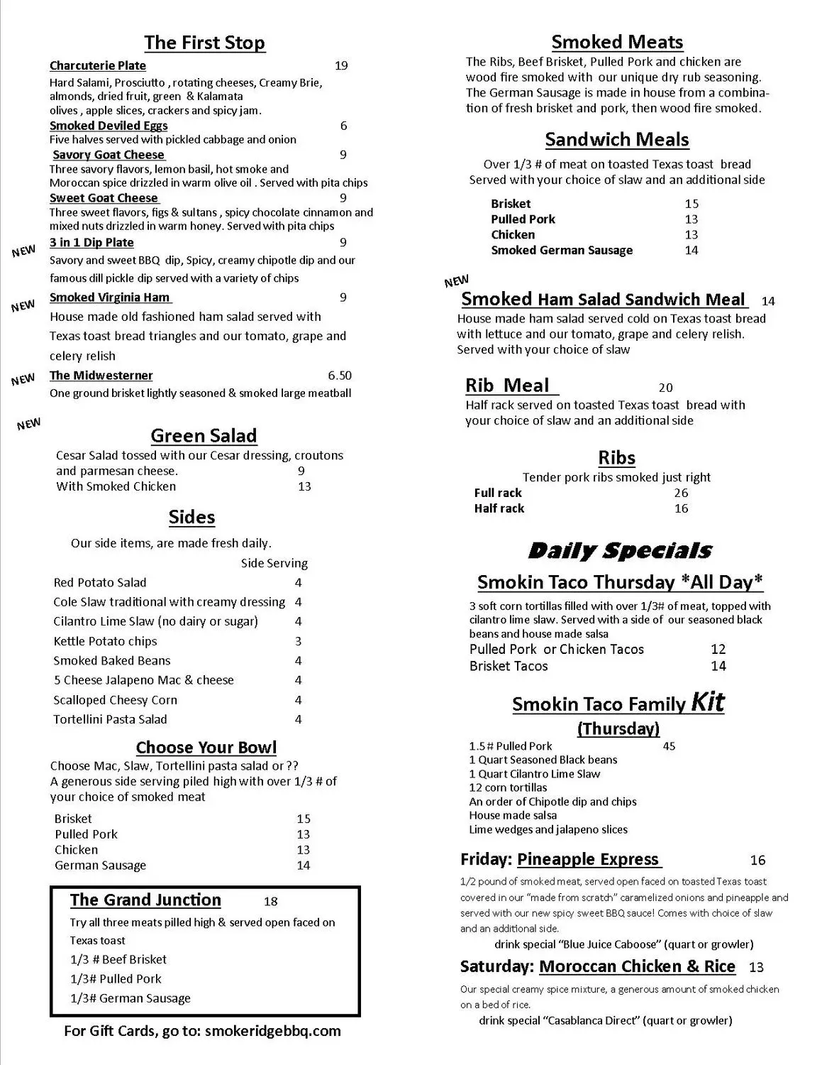 Menu 3