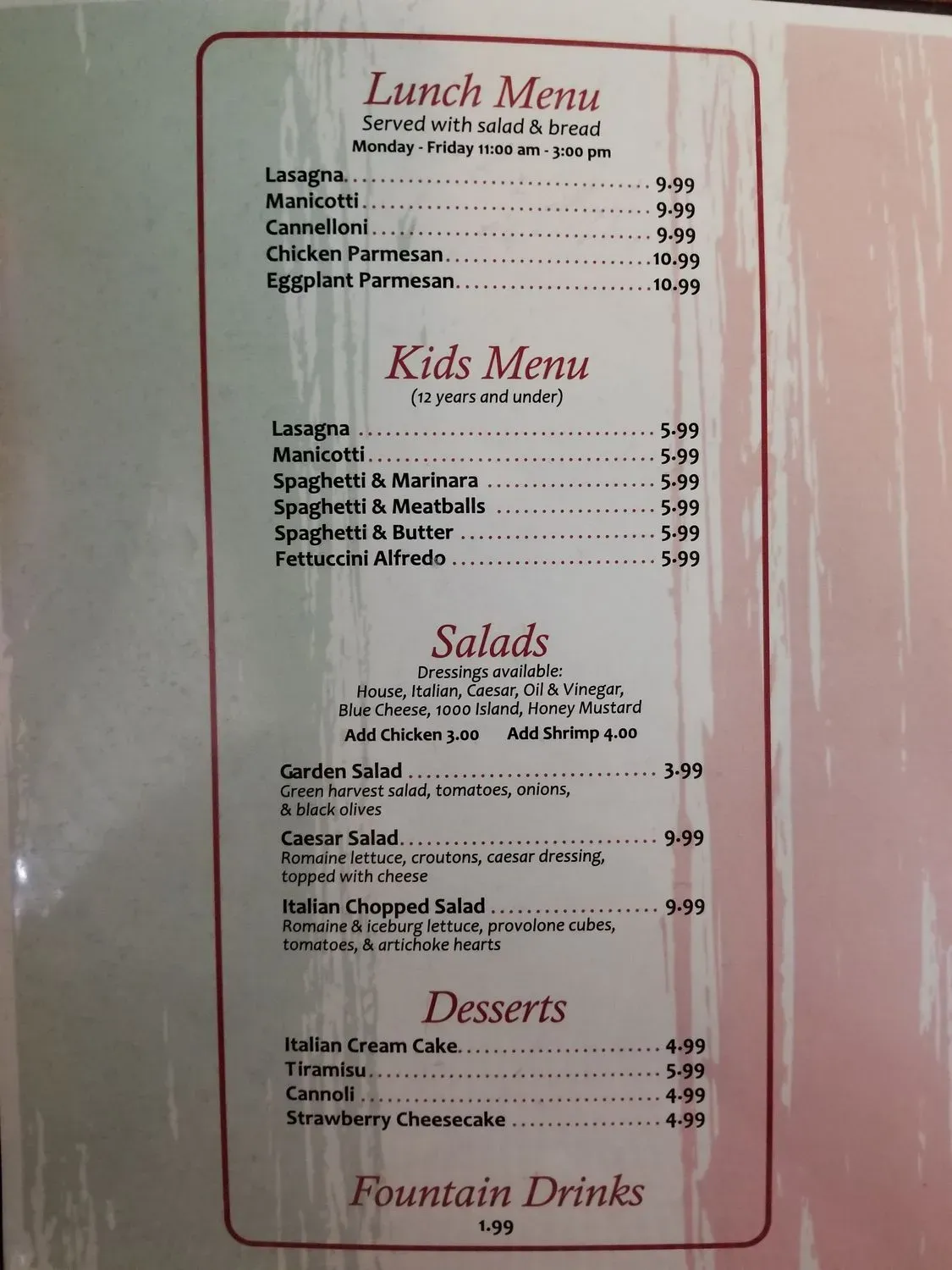 Menu 4