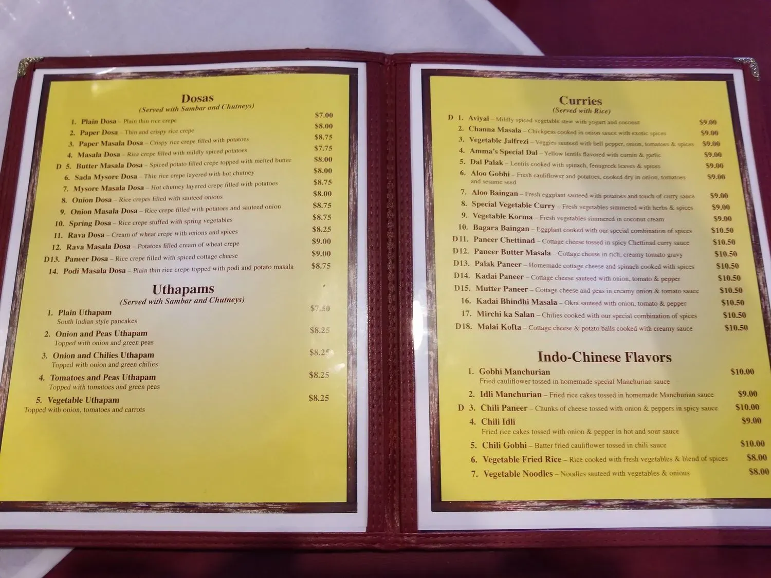 Menu 5