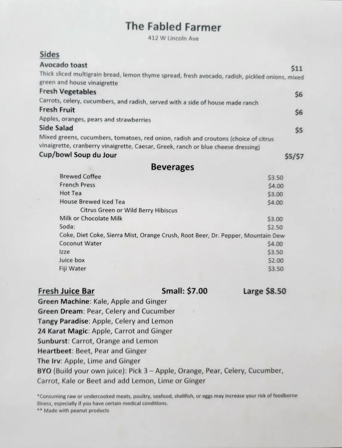 Menu 2