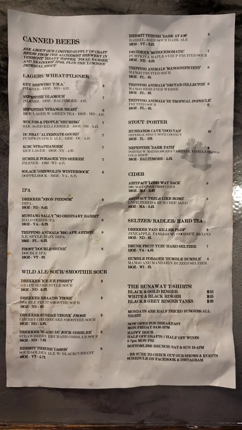 Menu 5