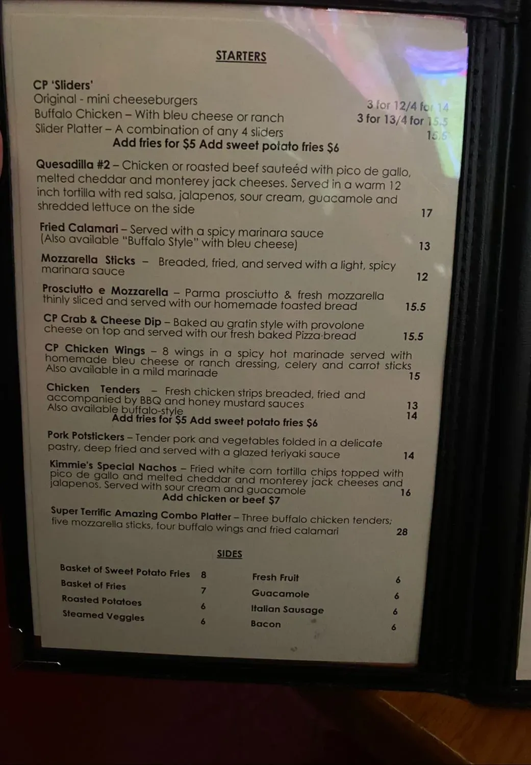 Menu 5