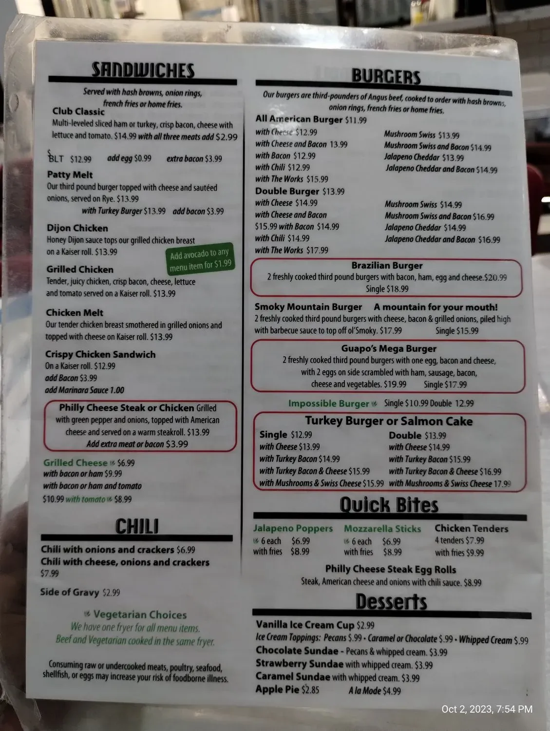 Menu 5