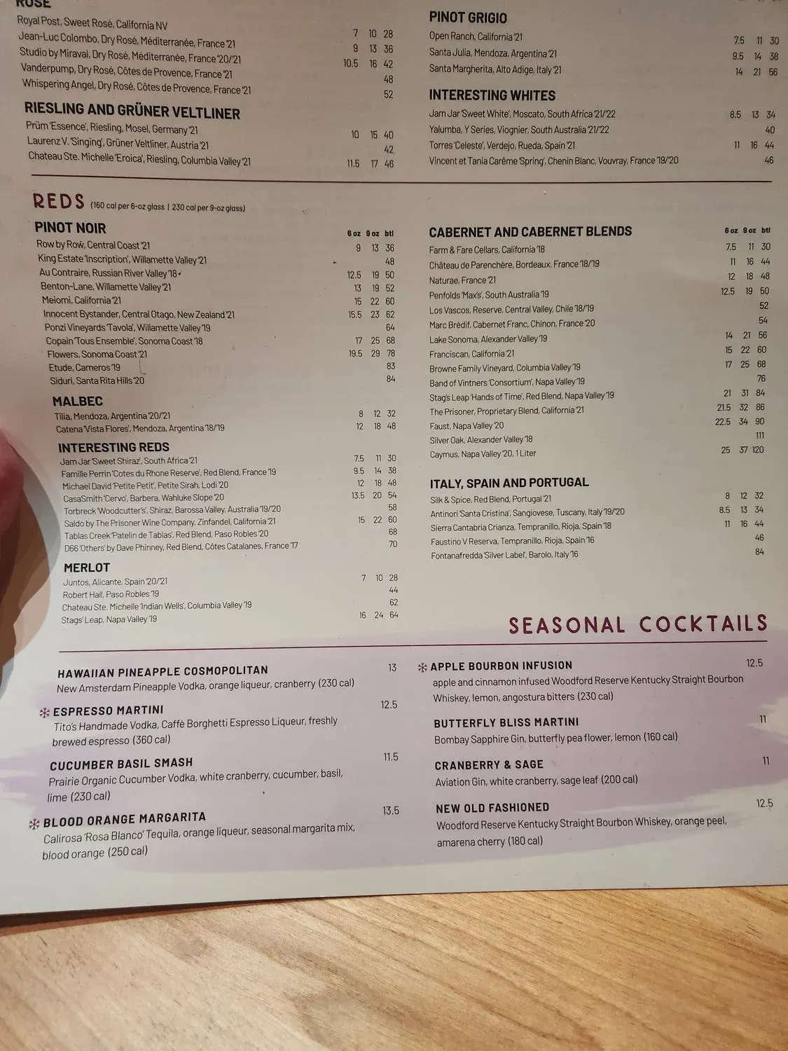 Menu 5