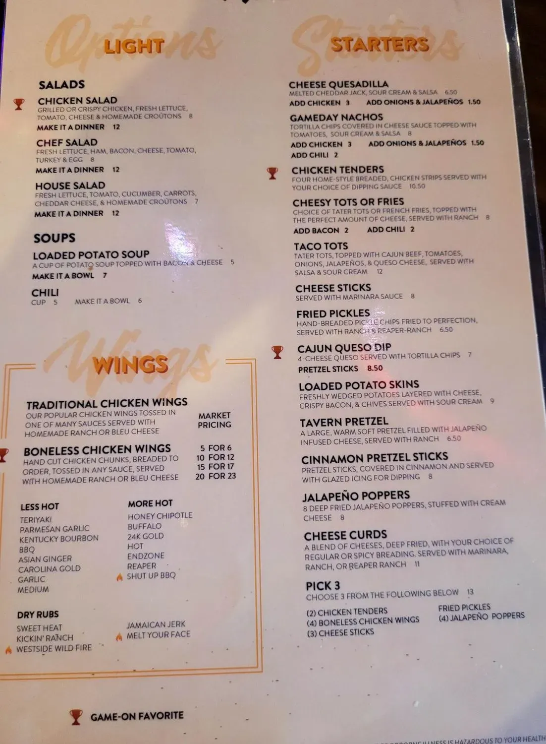 Menu 2