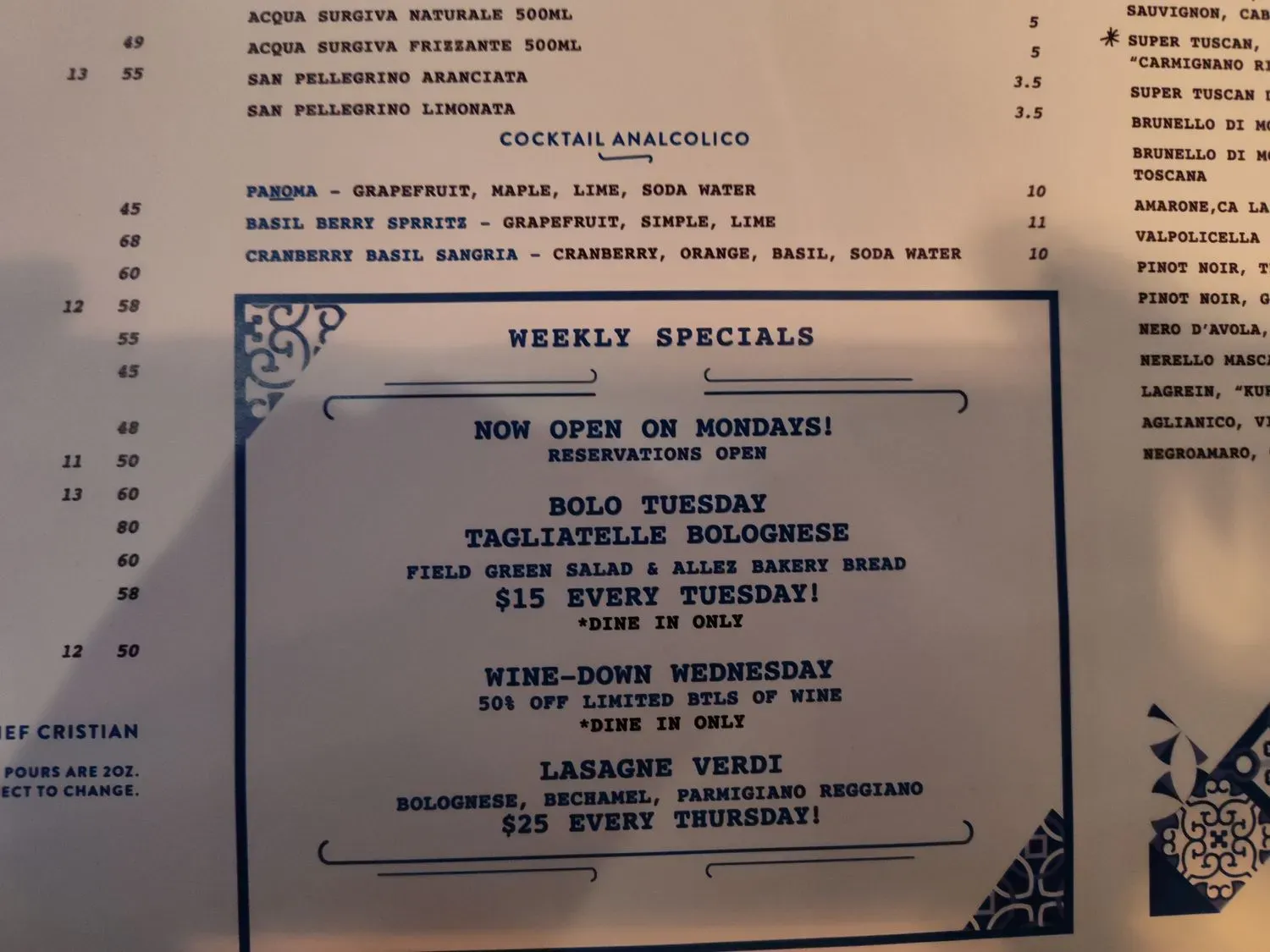 Menu 3