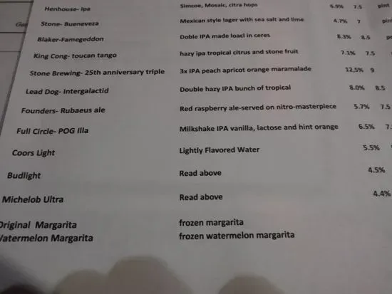 Menu 5