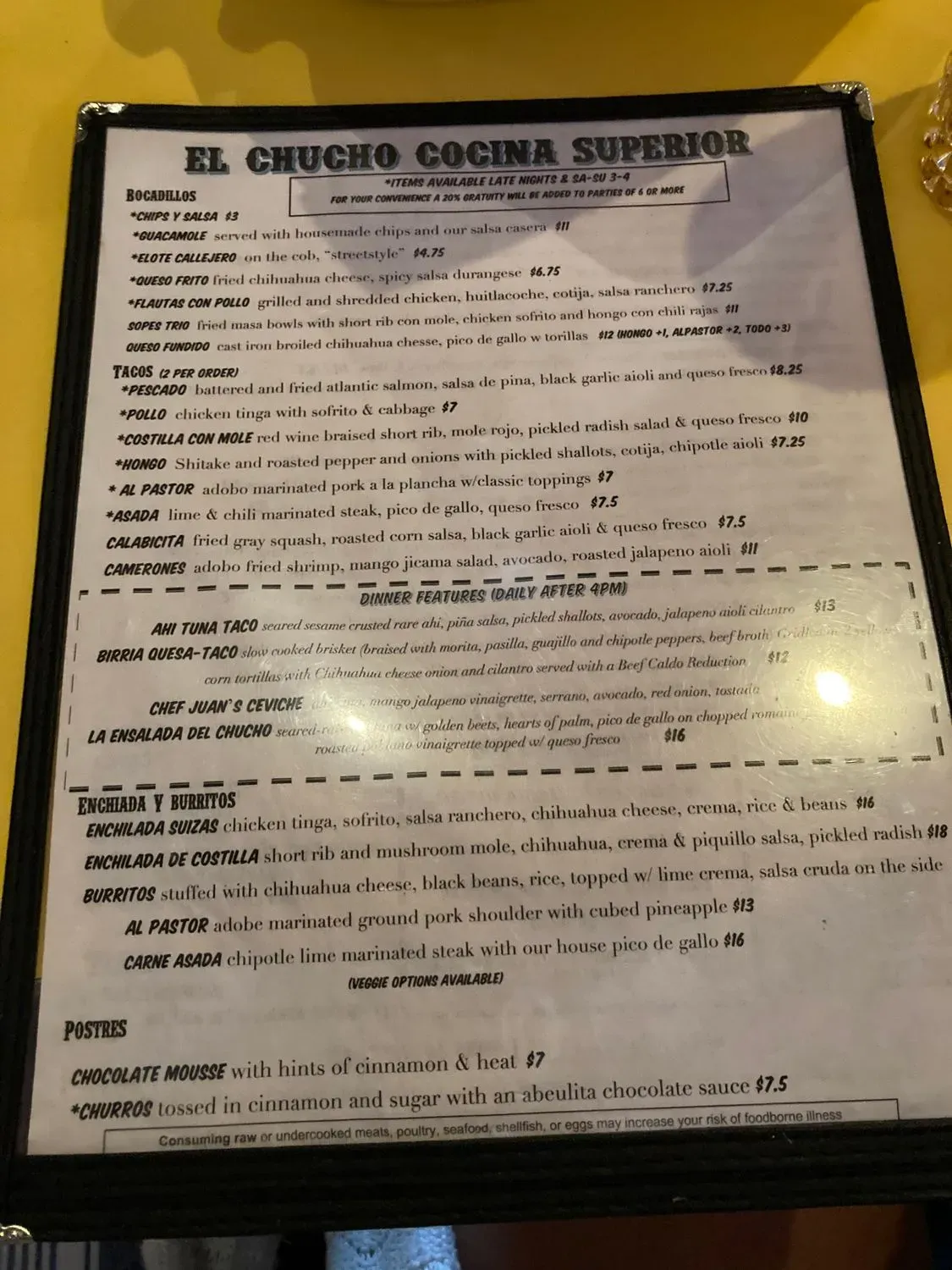 Menu 3