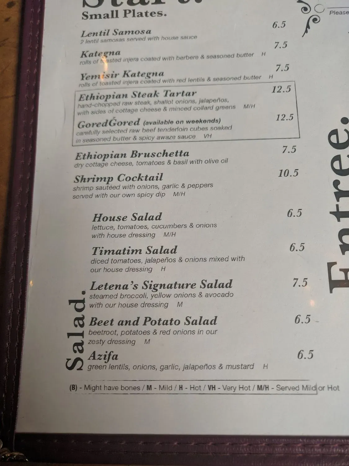 Menu 5