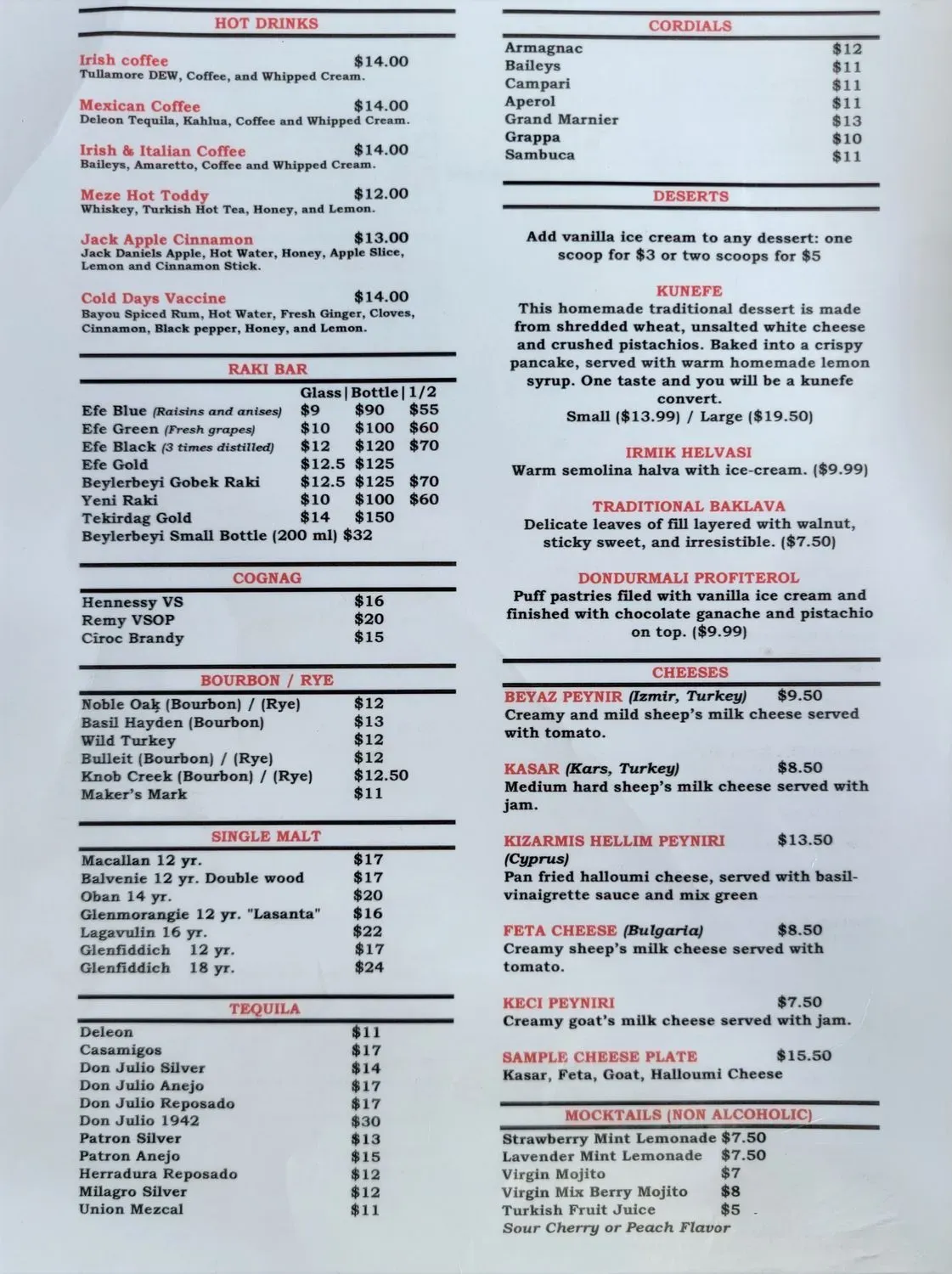 Menu 1