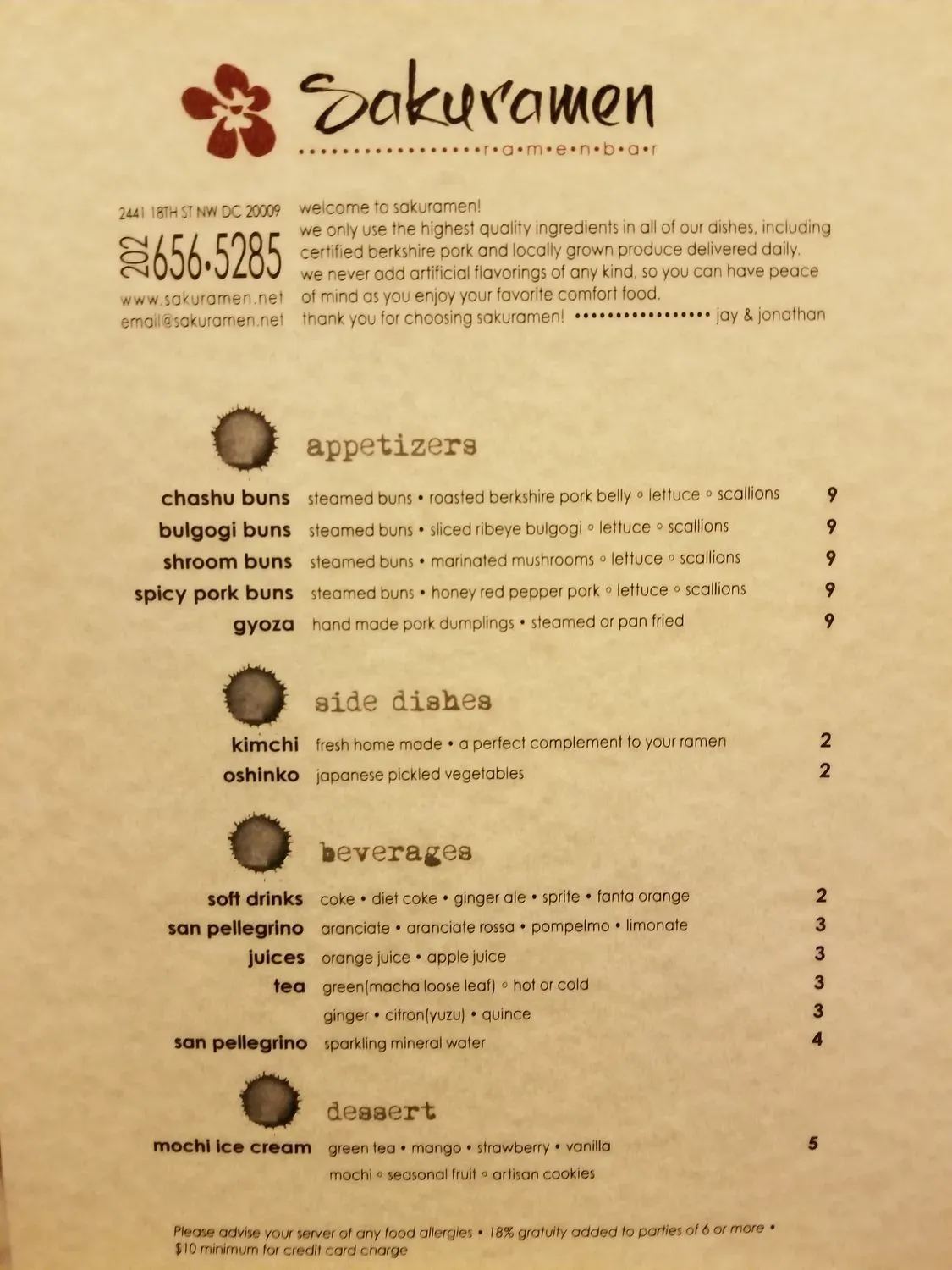 Menu 5