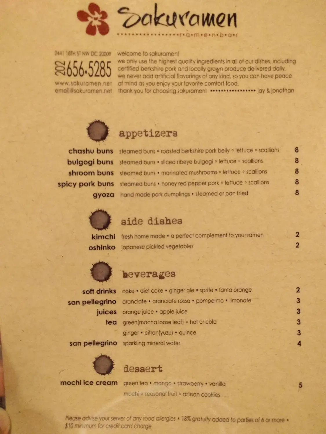 Menu 5