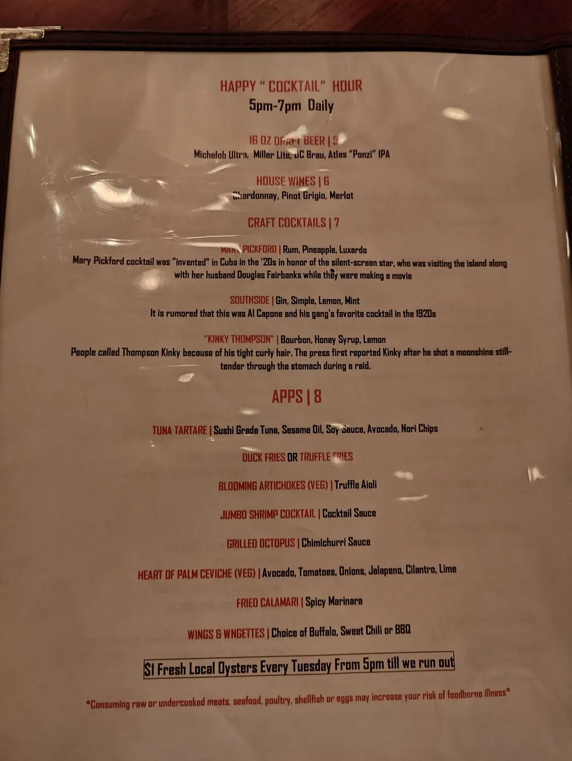 Menu 5