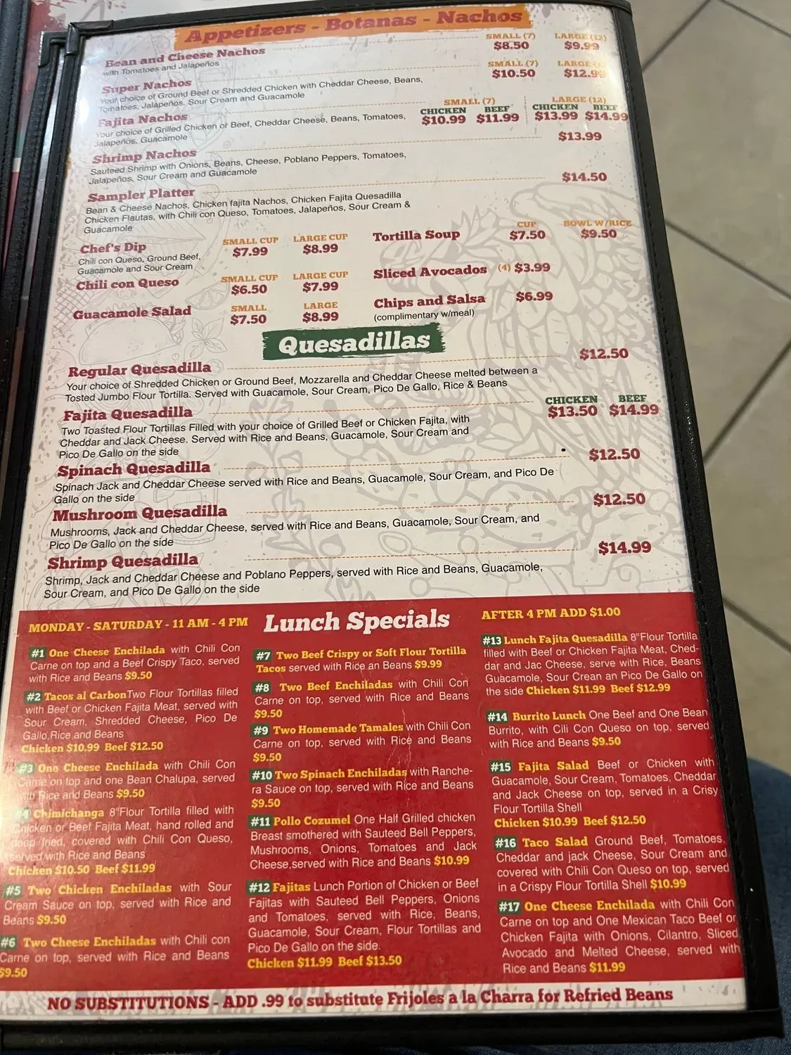 Menu 1