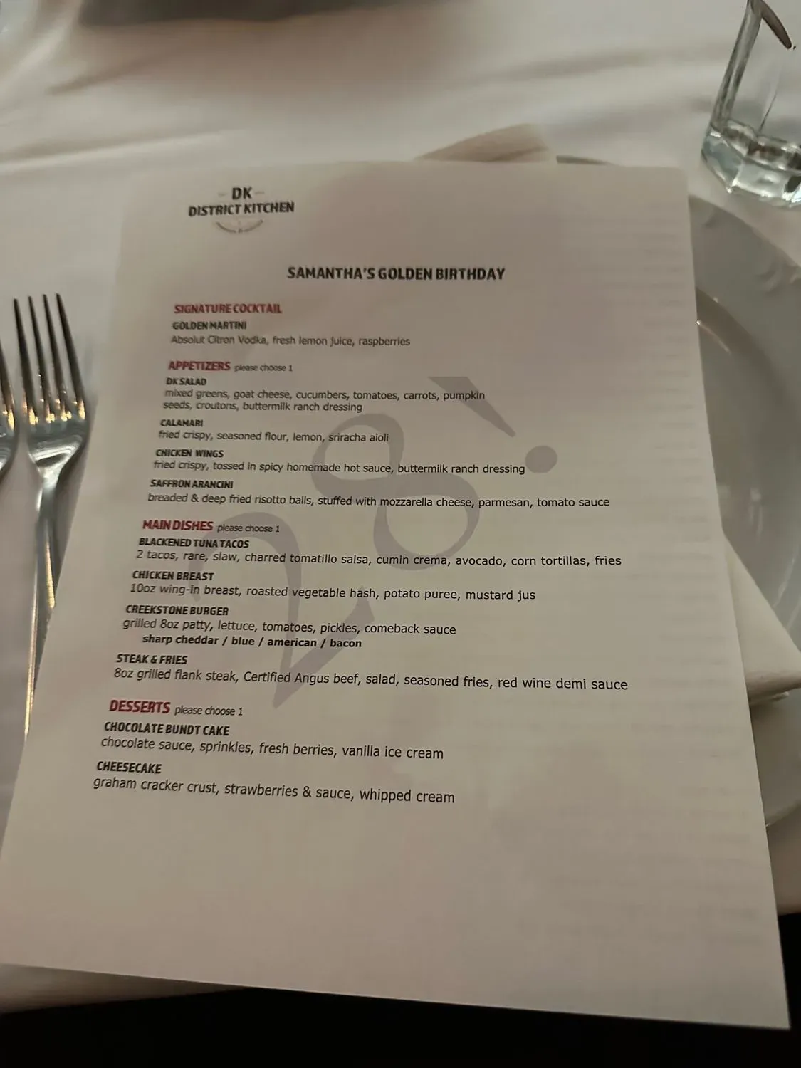 Menu 5