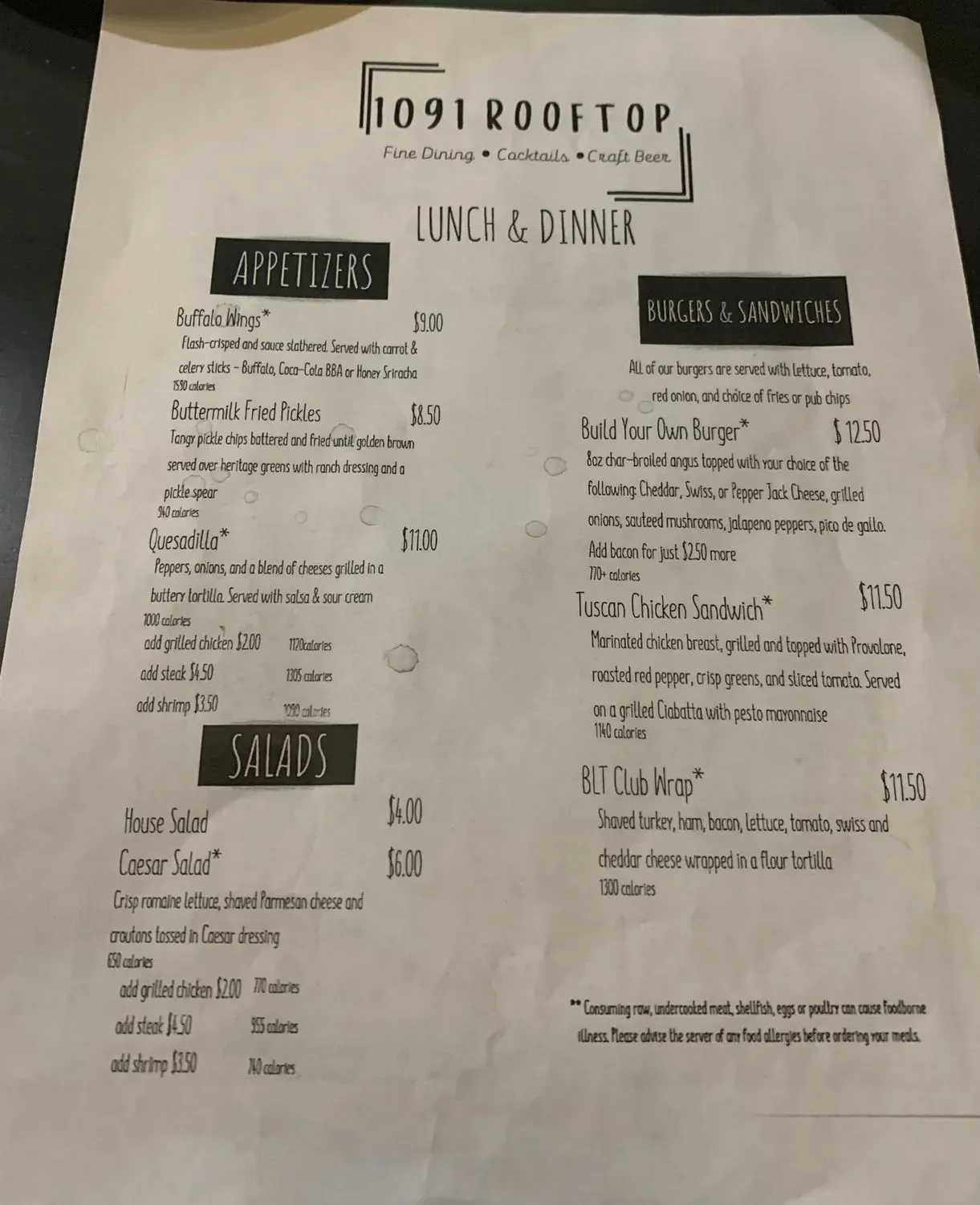 Menu 1