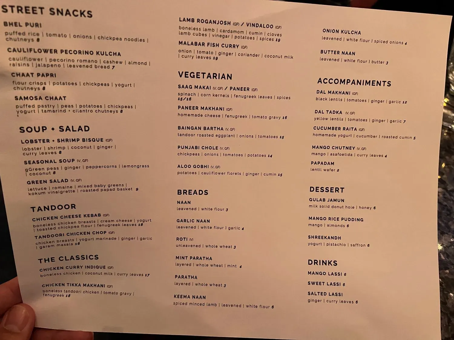 Menu 1