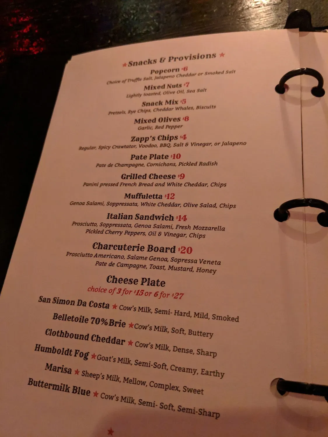 Menu 6