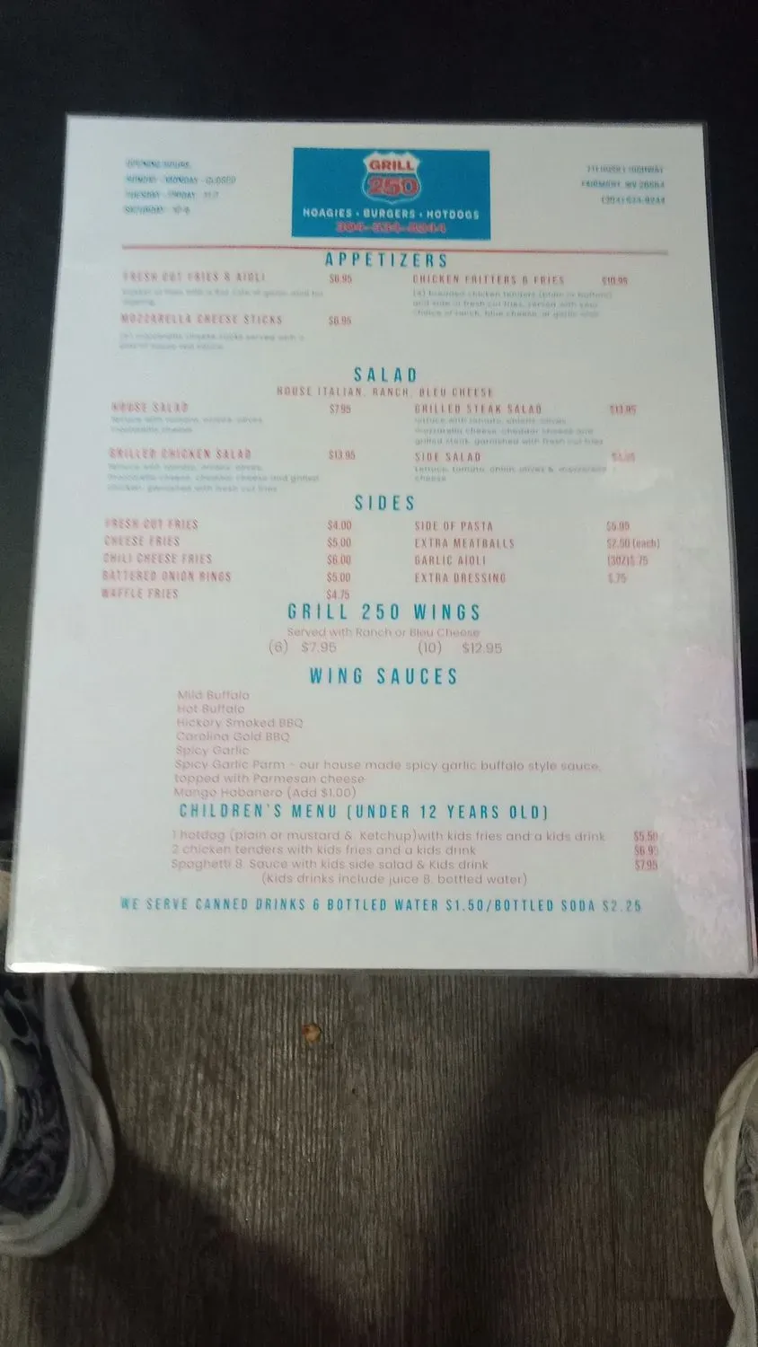 Menu 5