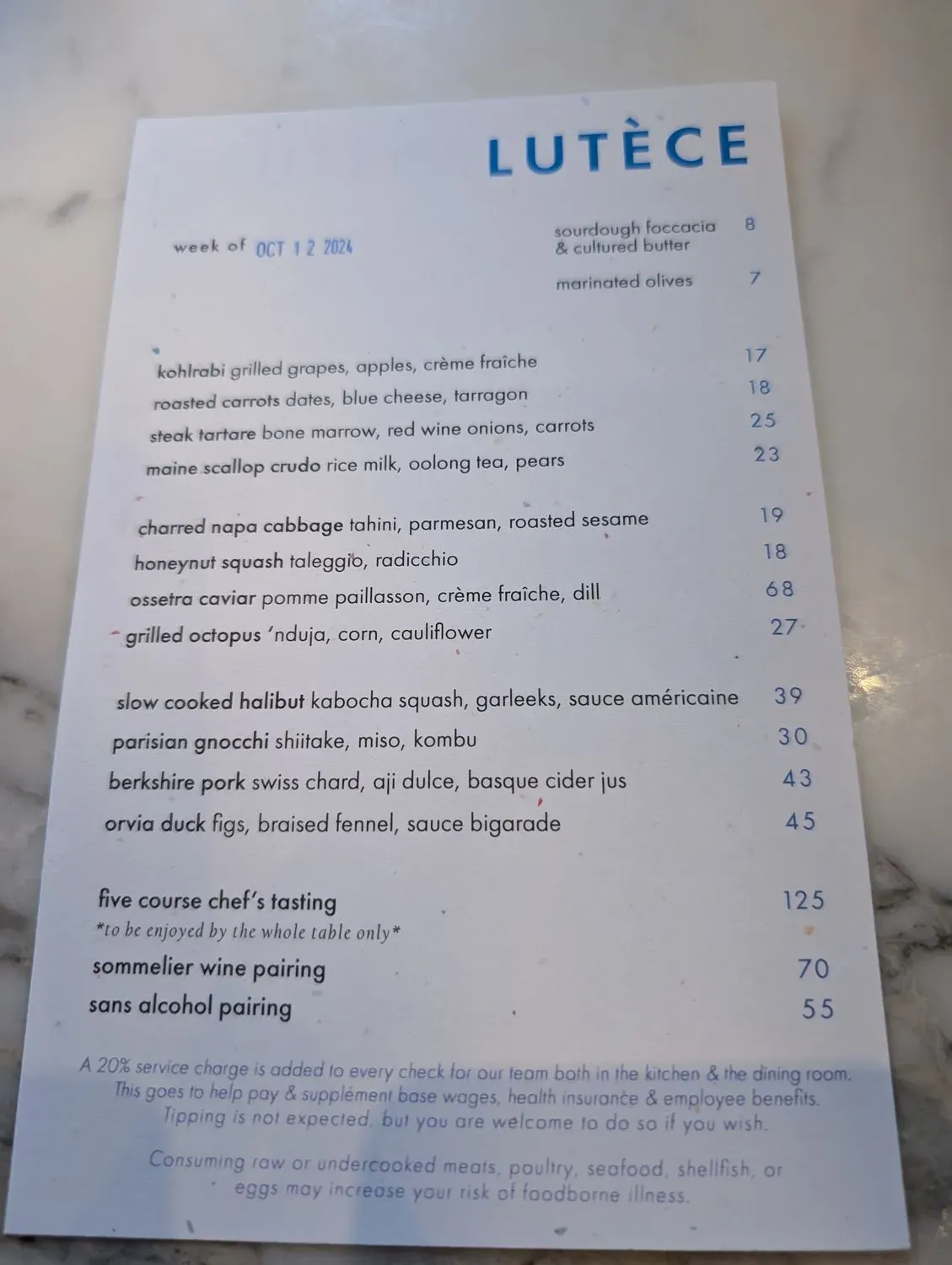 Menu 5