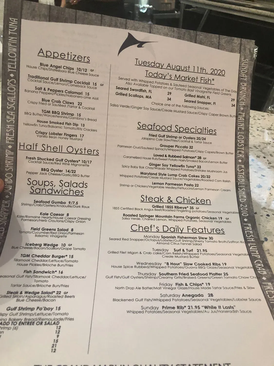 Menu 6