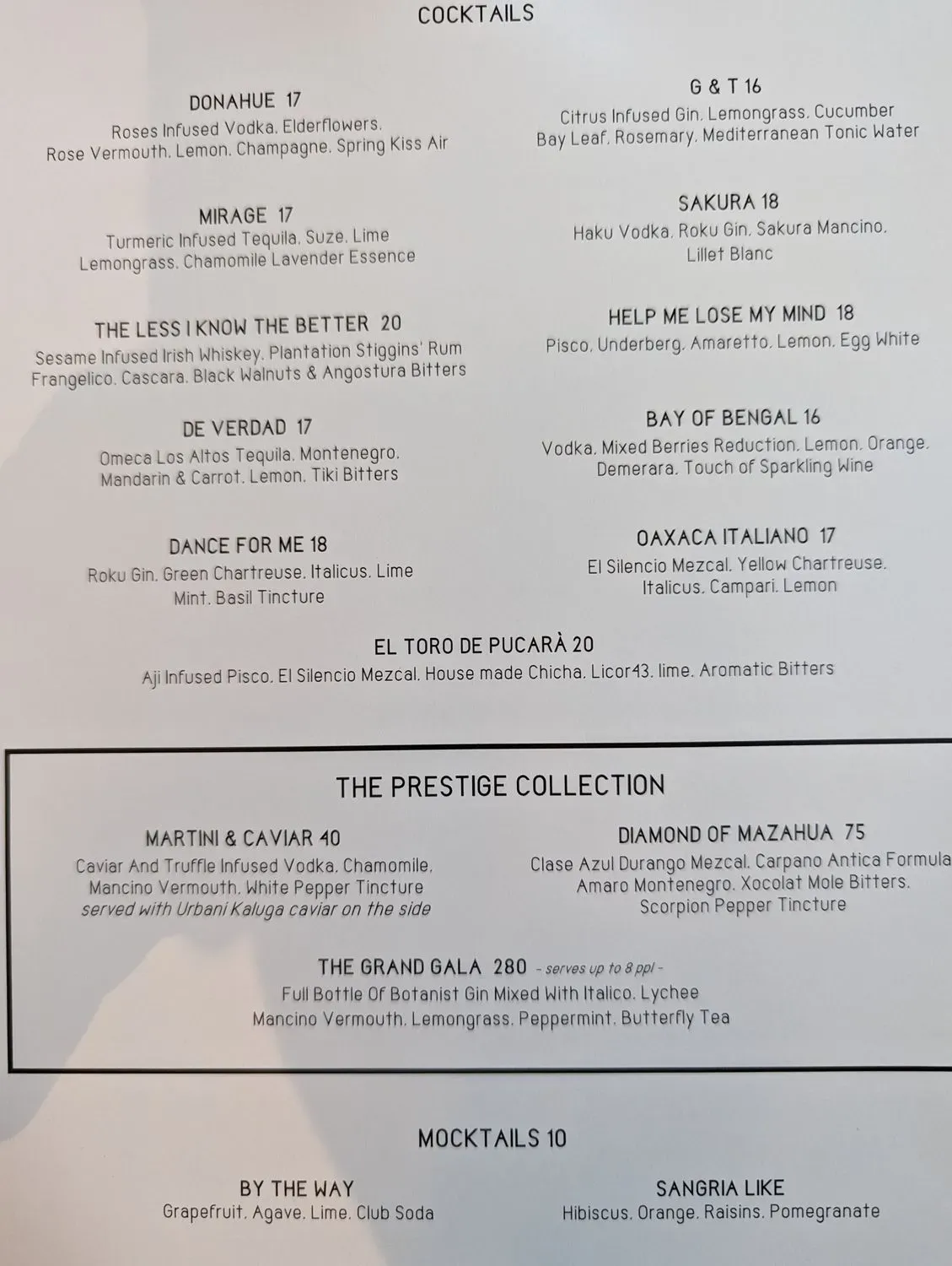 Menu 1