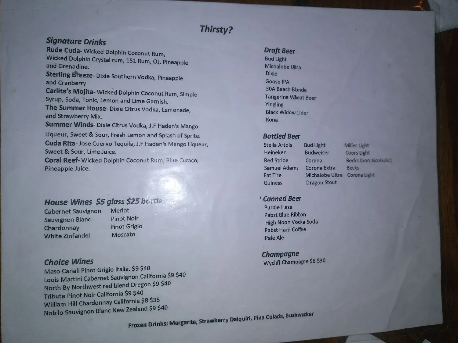 Menu 6