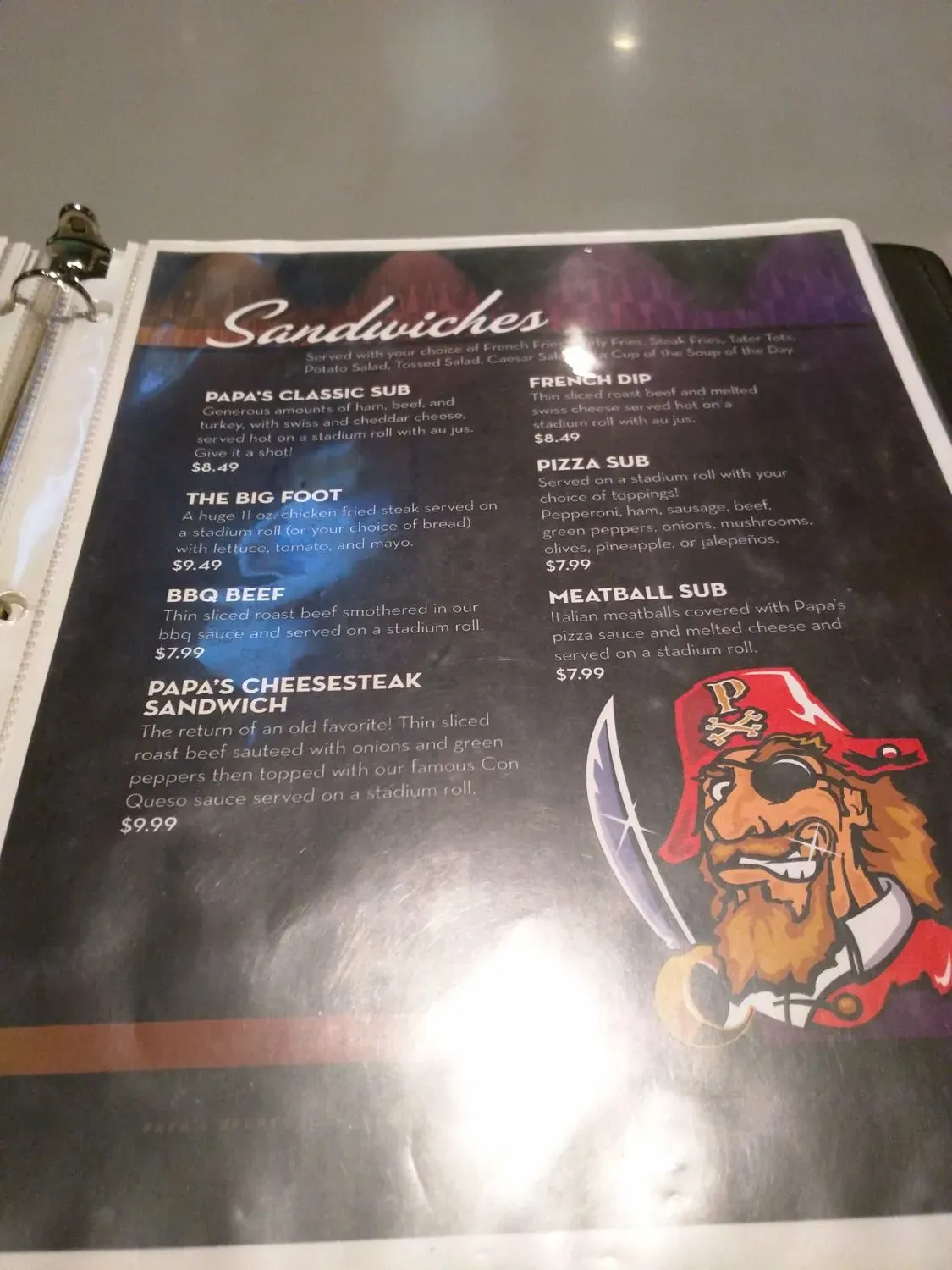 Menu 3