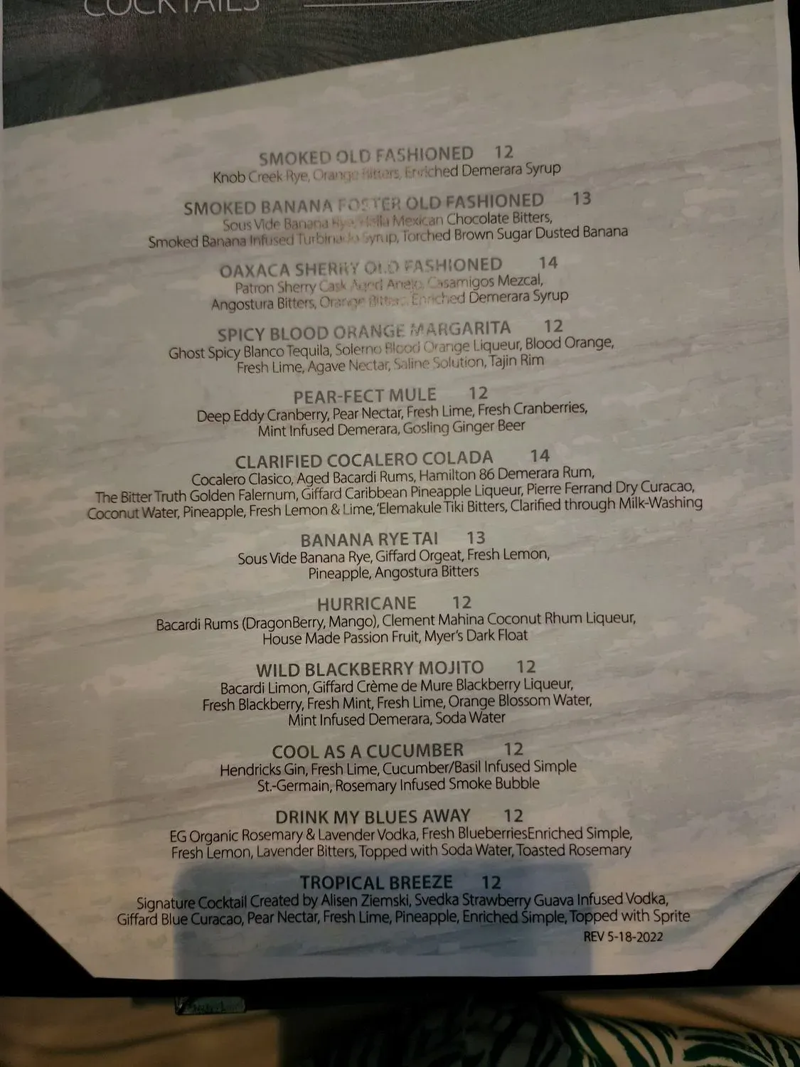 Menu 5