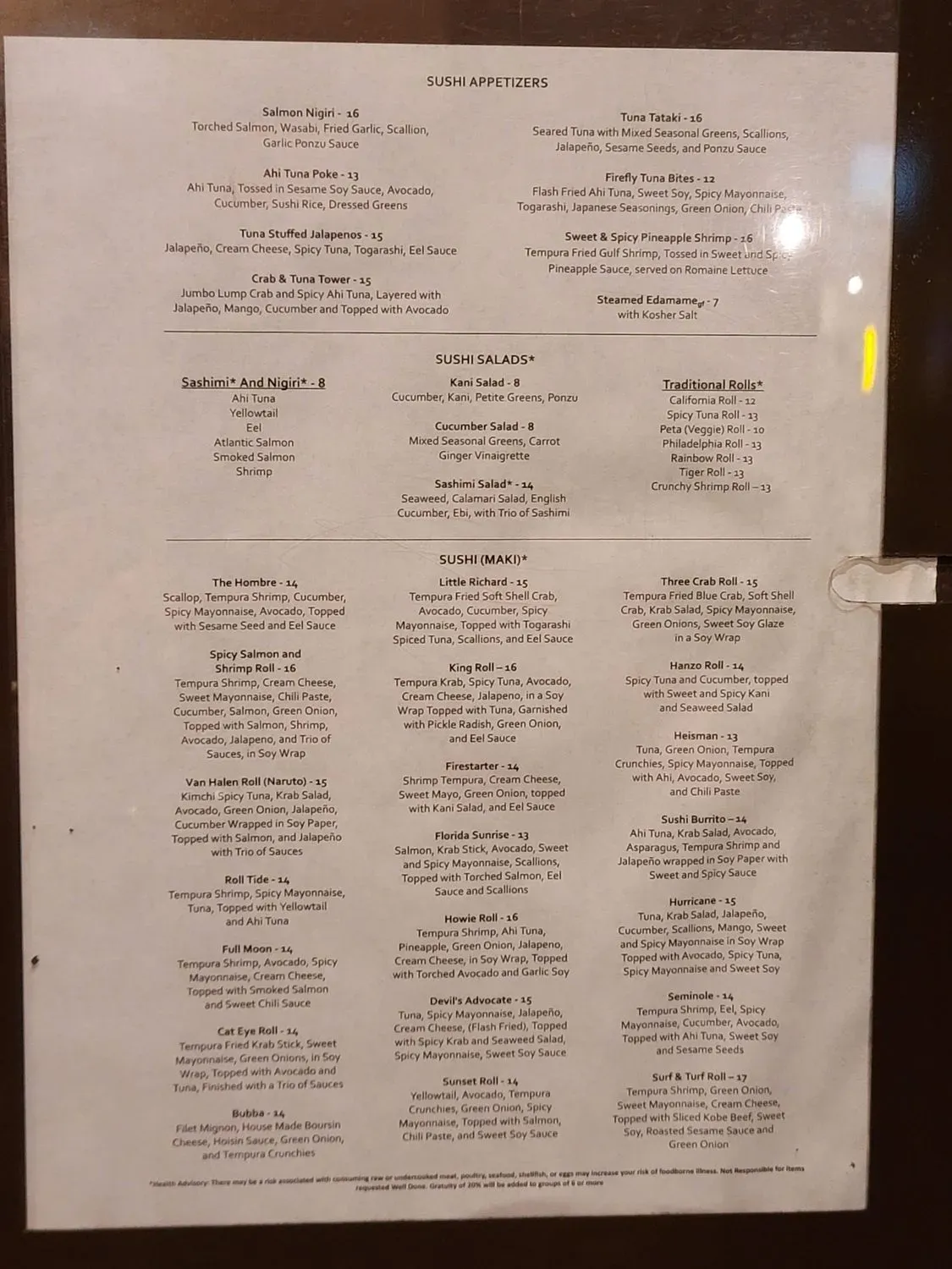 Menu 4