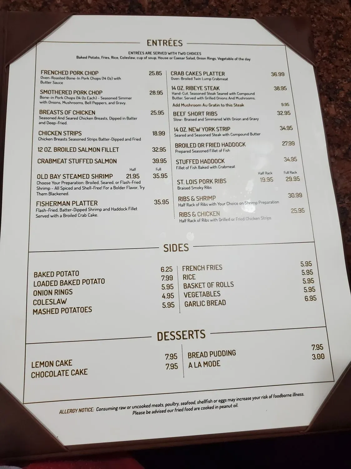 Menu 5