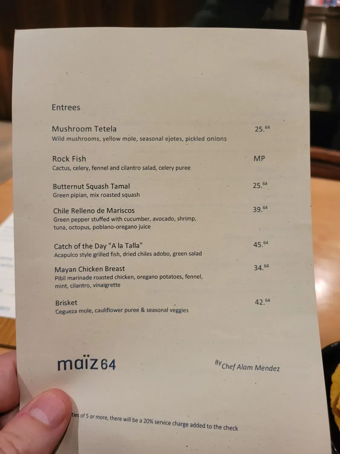 Menu 5