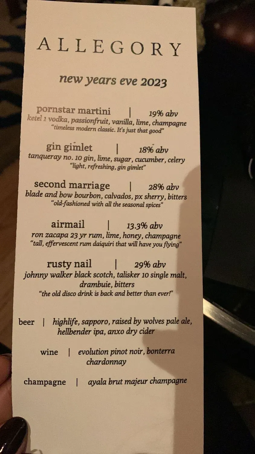 Menu 5