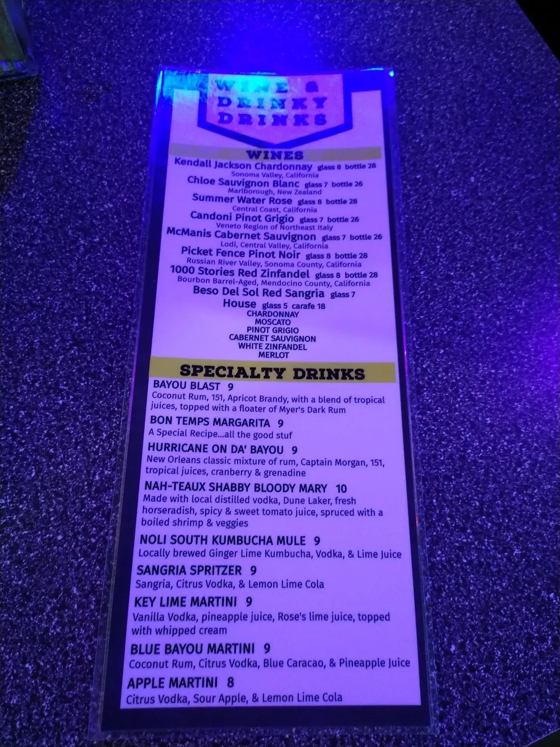 Menu 6