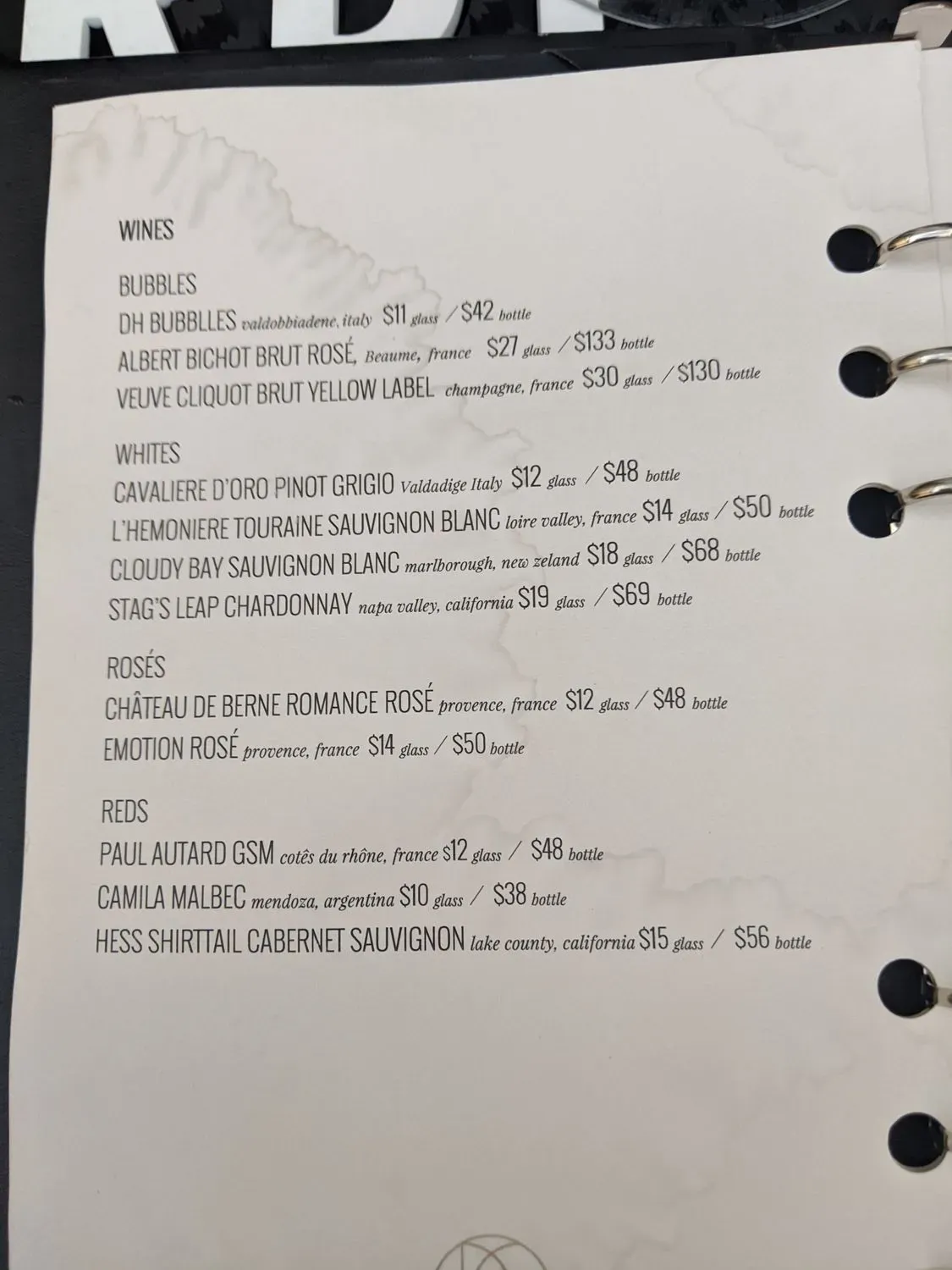 Menu 4