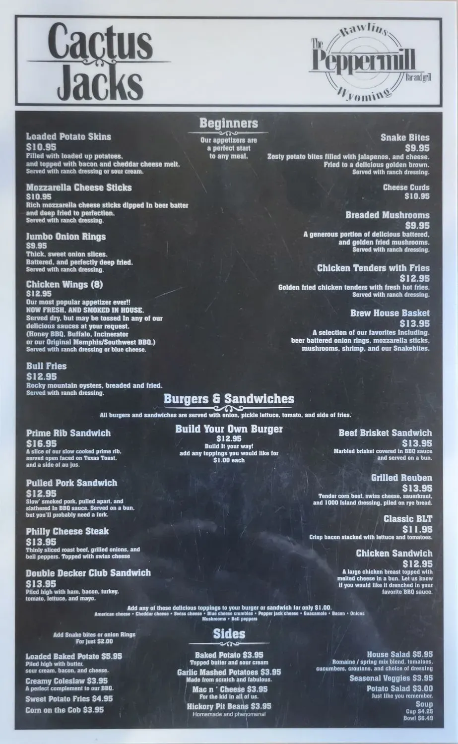 Peppermill Bar & Grill Menu - Updated October 2025