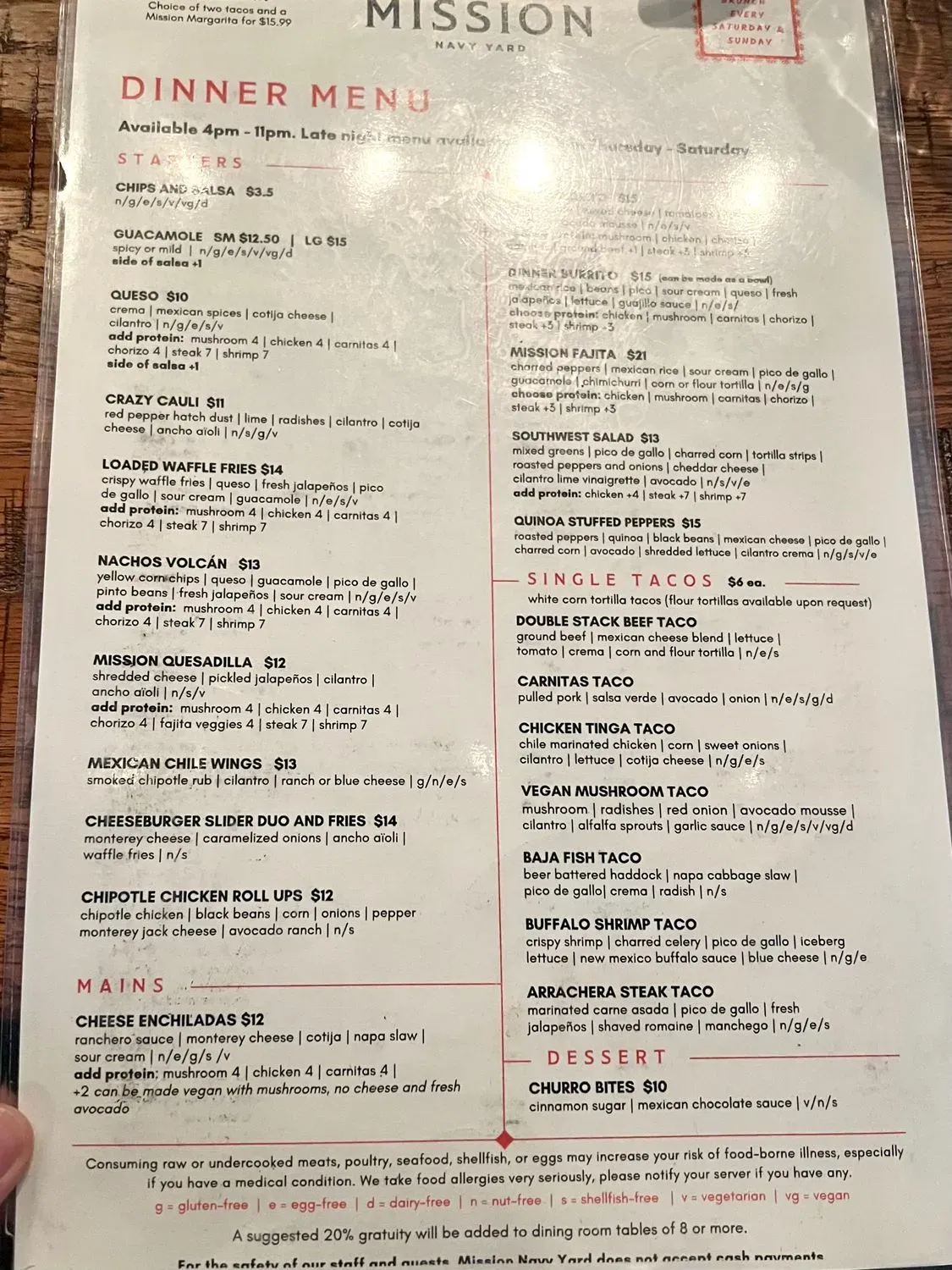 Menu 6