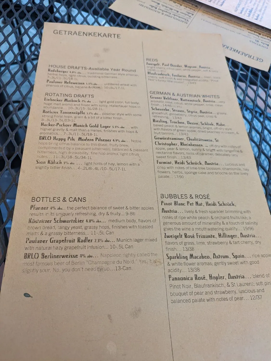 Menu 5