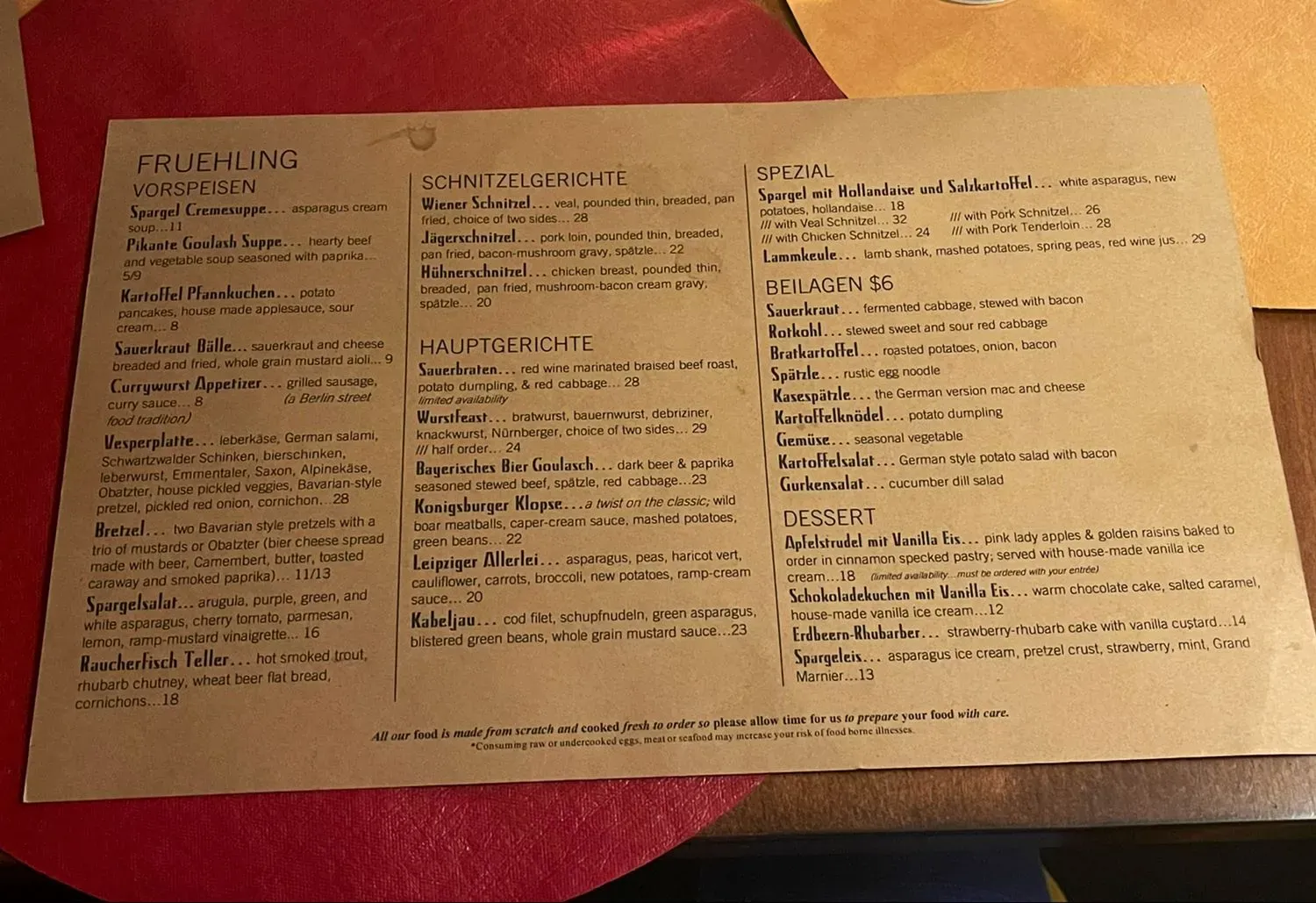 Menu 1