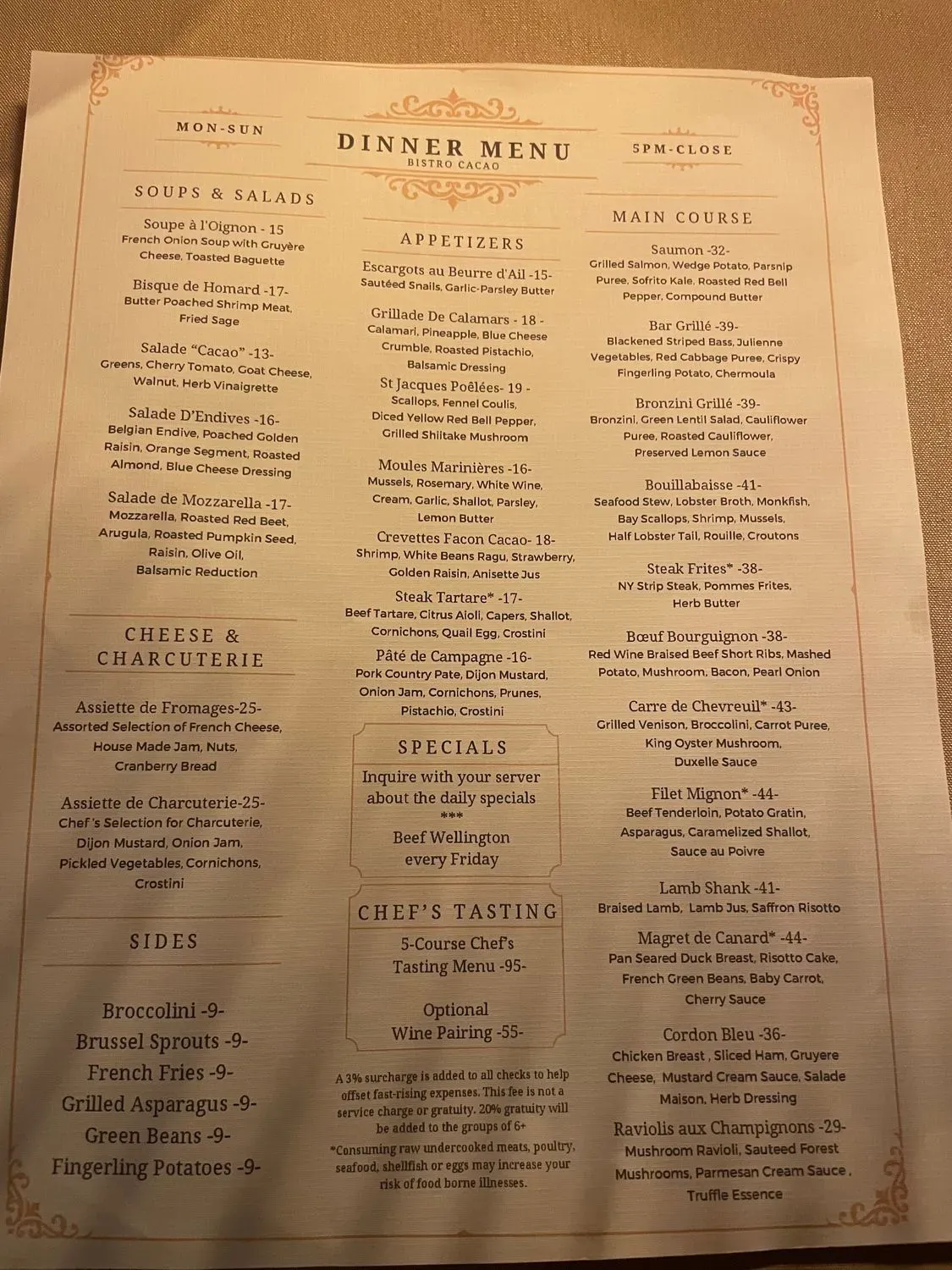 Menu 6