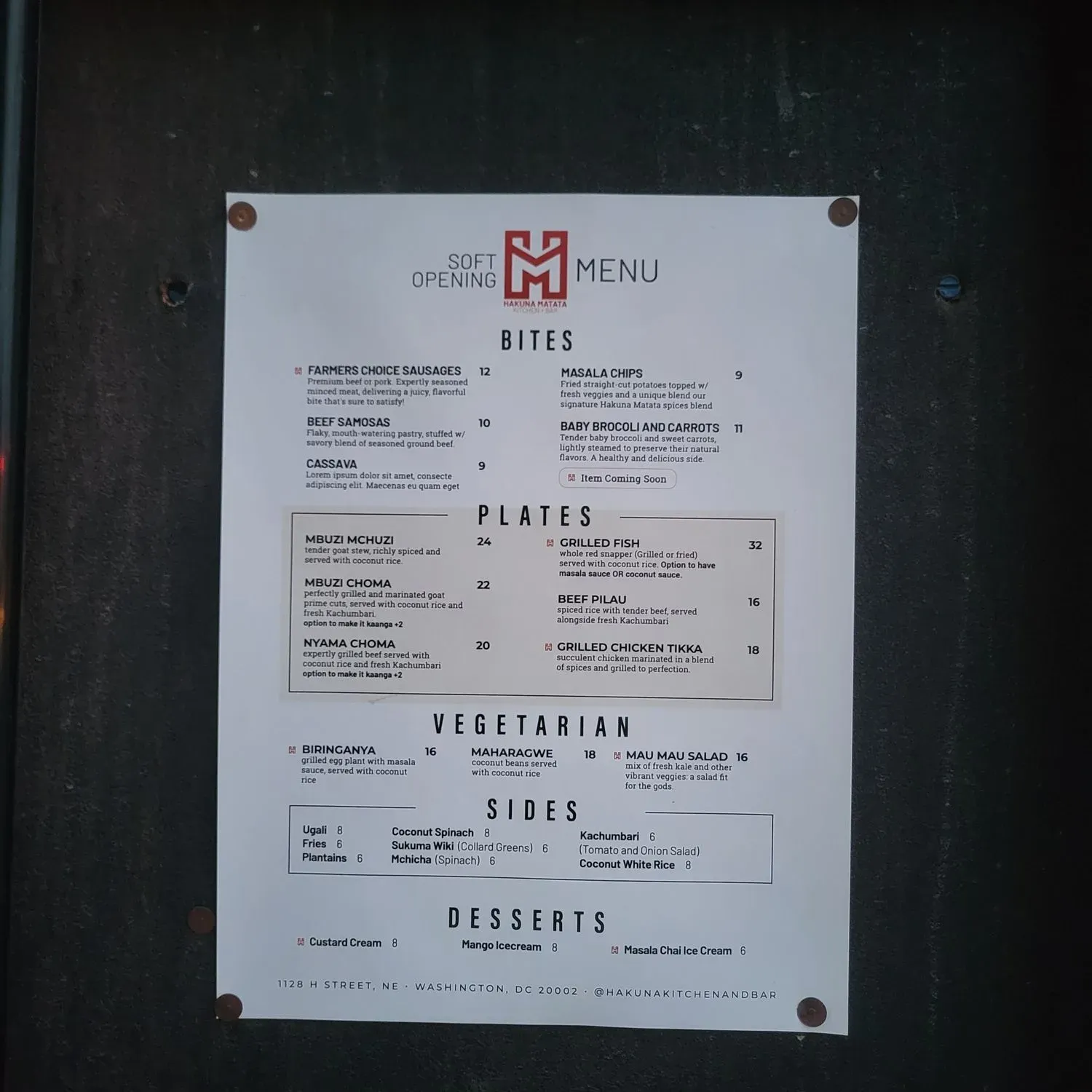 Menu 1