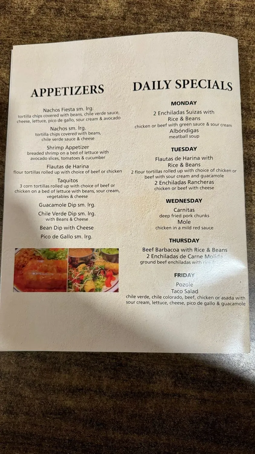 Menu 5