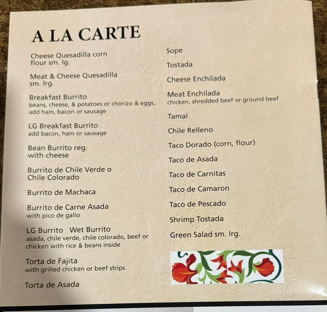 Menu 1