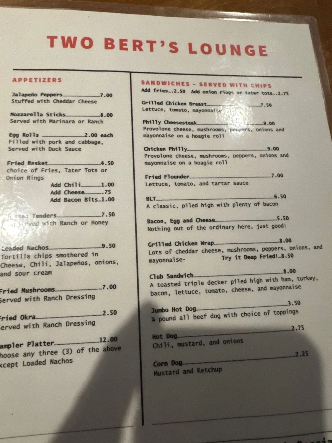 Menu 2