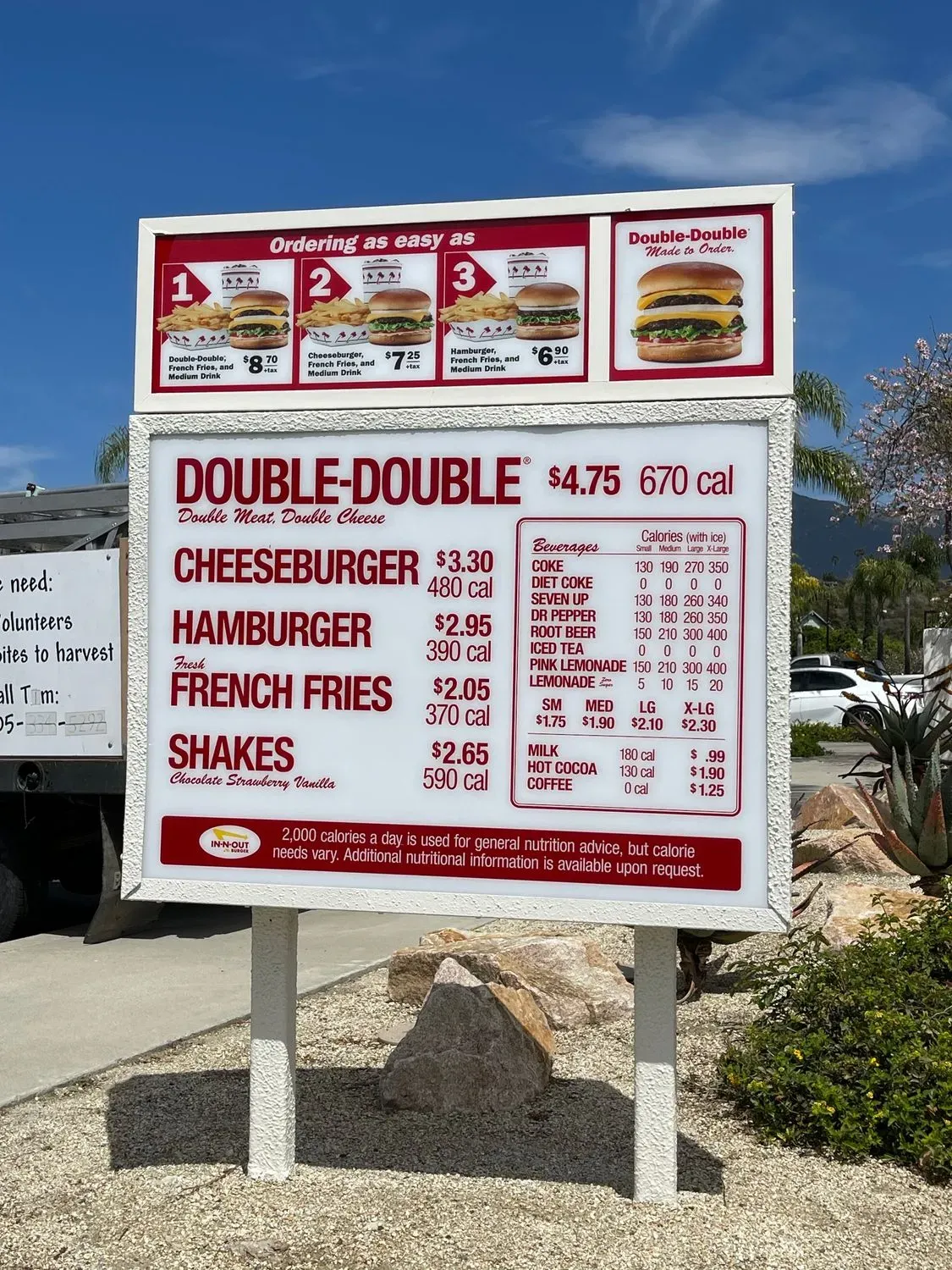 In-N-Out Burger Menu - Updated October 2025