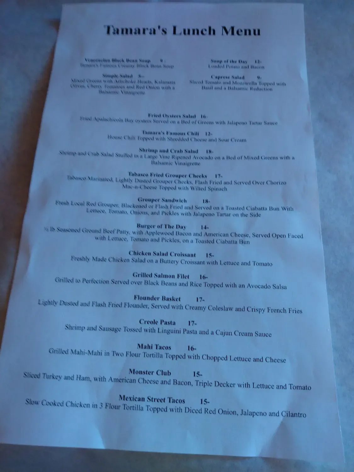 Menu 3