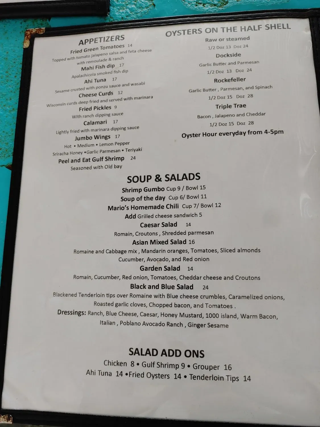 Menu 5