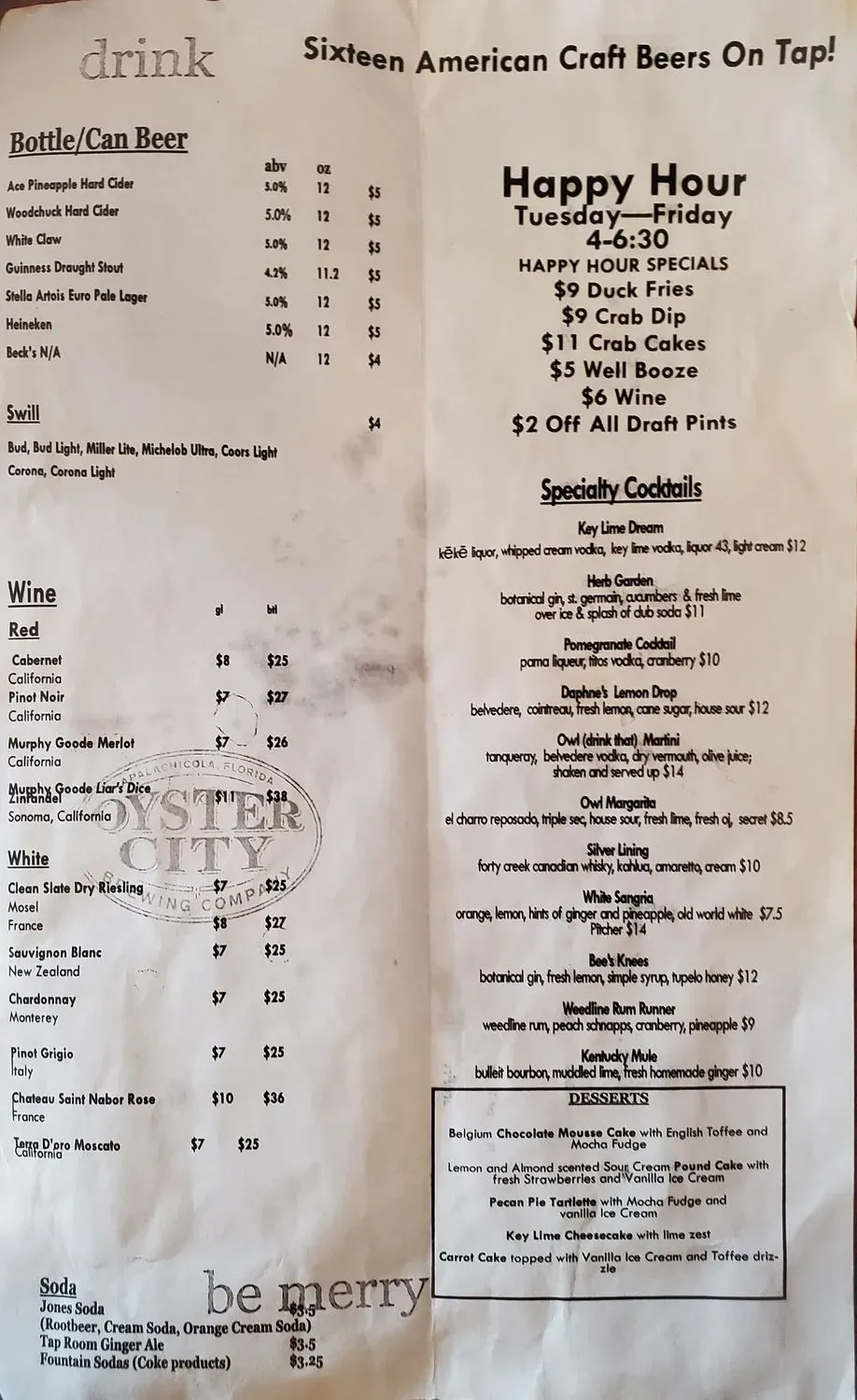 Menu 4